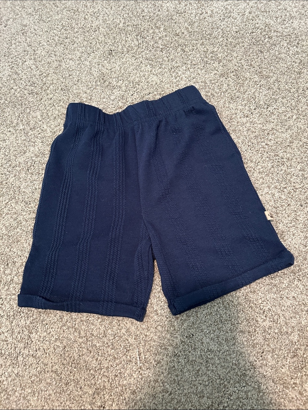 Toddler Boy’s Bear Paw Navy Blue Shorts